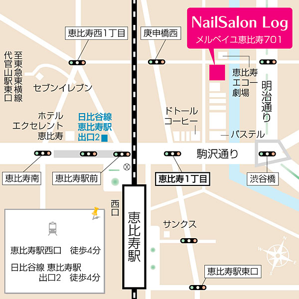 ネイルサロン地図