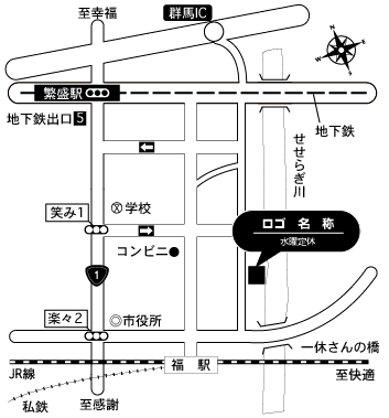 地図デザイン作成 案内図作成 製作 なら Map Design 印刷 ホームページ地図制作会社